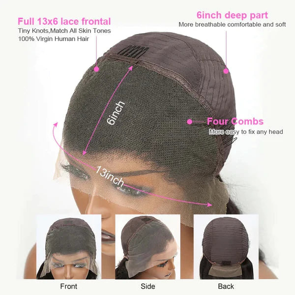 "Malibu" HD 13x6 Body Wave Frontal Wig Unit